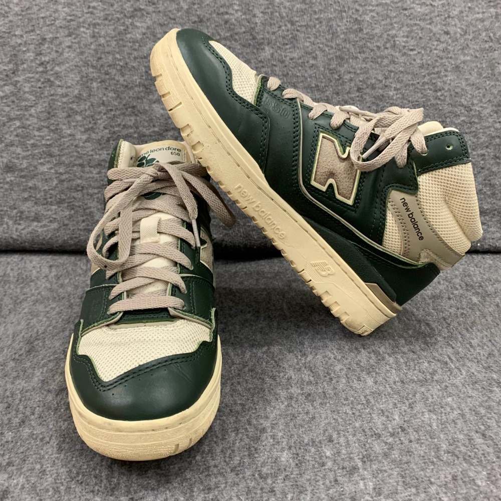 New Balance 650 Aime Leon Dore Mens 6.5 Pine Green Cream BB650RM1 Streetwear